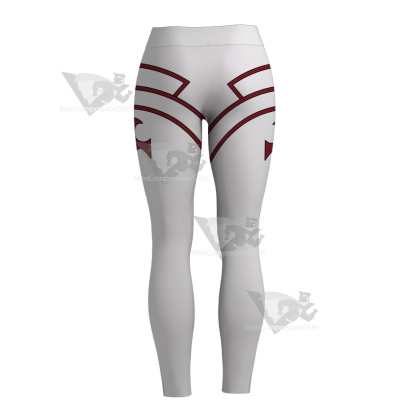 Sword Art Online Yuuki Asuna White Women Compression Legging