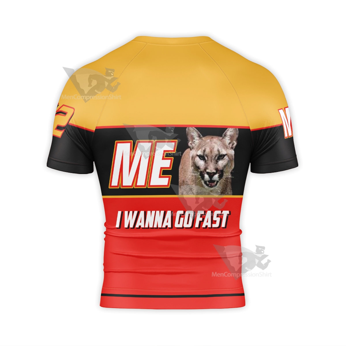 Talladega Nights I Wanna Go Fast Short Sleeve Compression Shirt