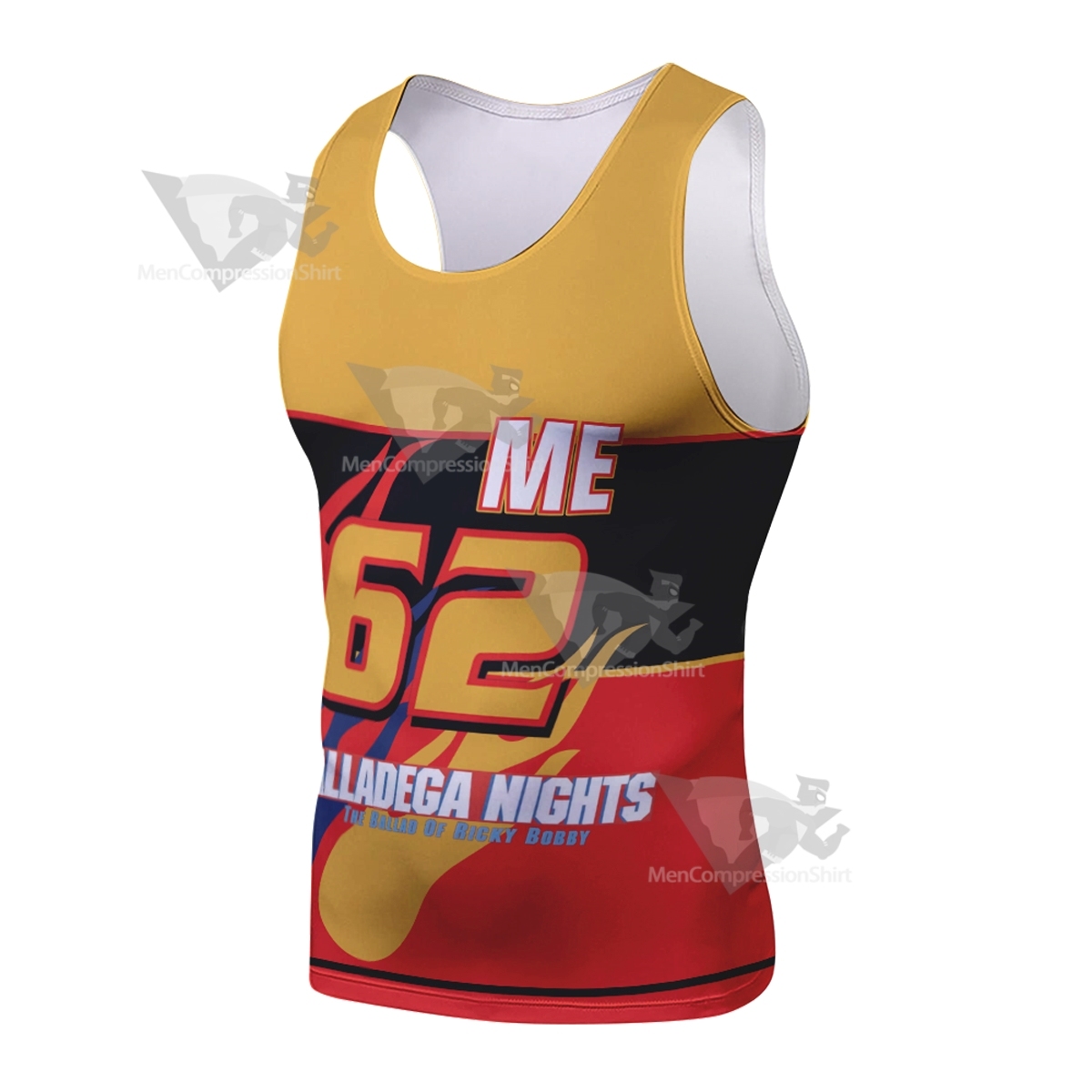 Talladega Nights I Wanna Go Fast Sleeveless Compression Shirt