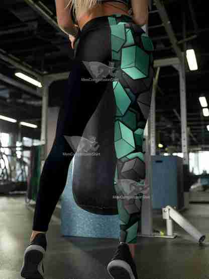 Tanjiro Cube Women Compression Leggings