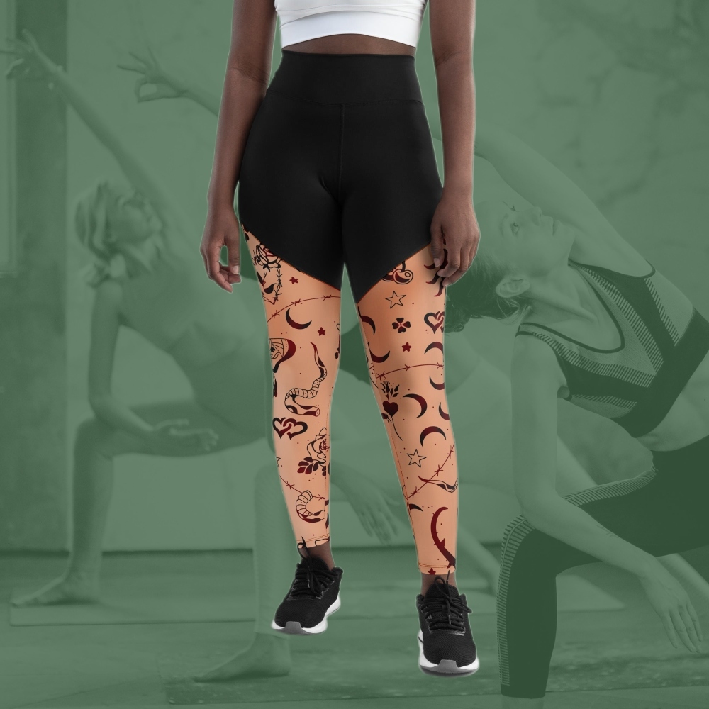 Tattoo Inspired Women Compression Legging