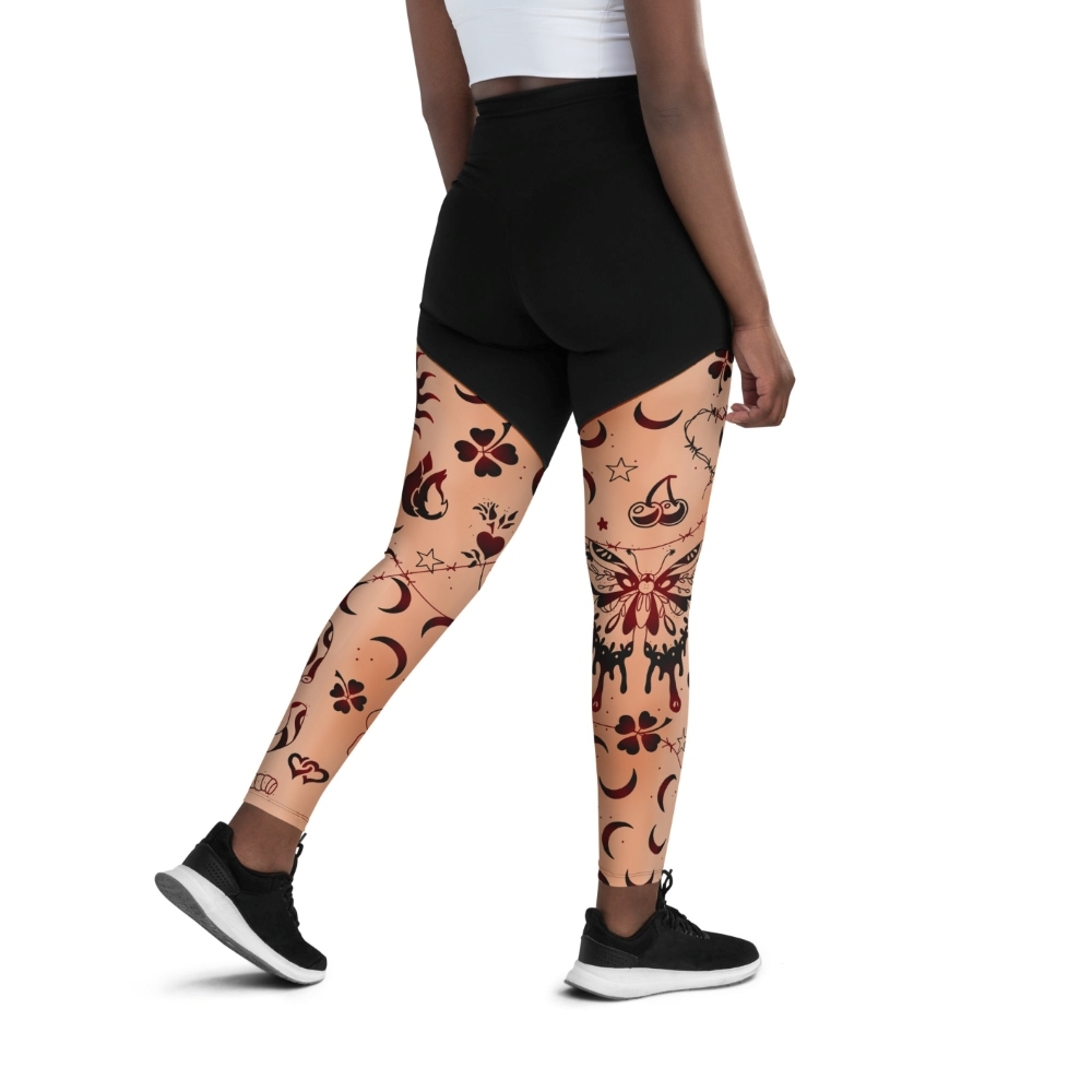 Tattoo Inspired Women Compression Legging
