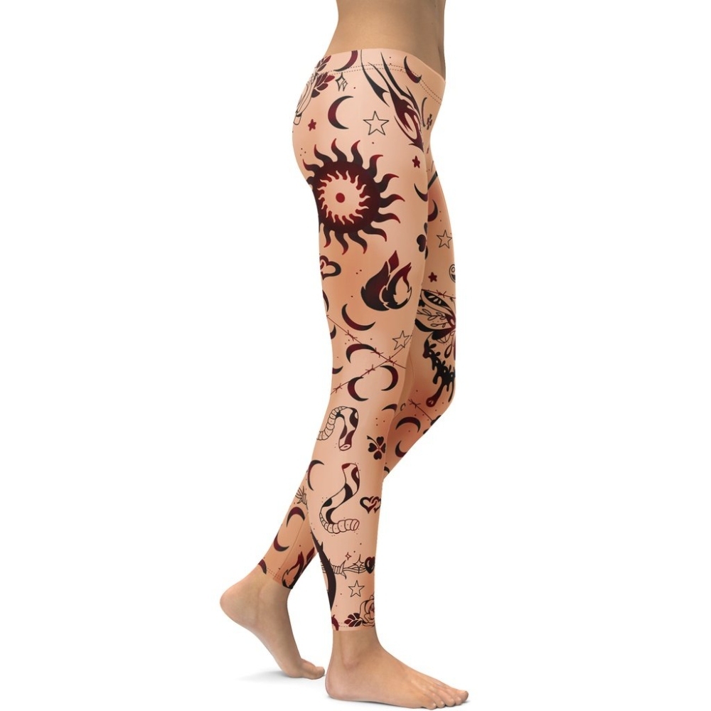 Tattoo Inspired Women Compression Legging