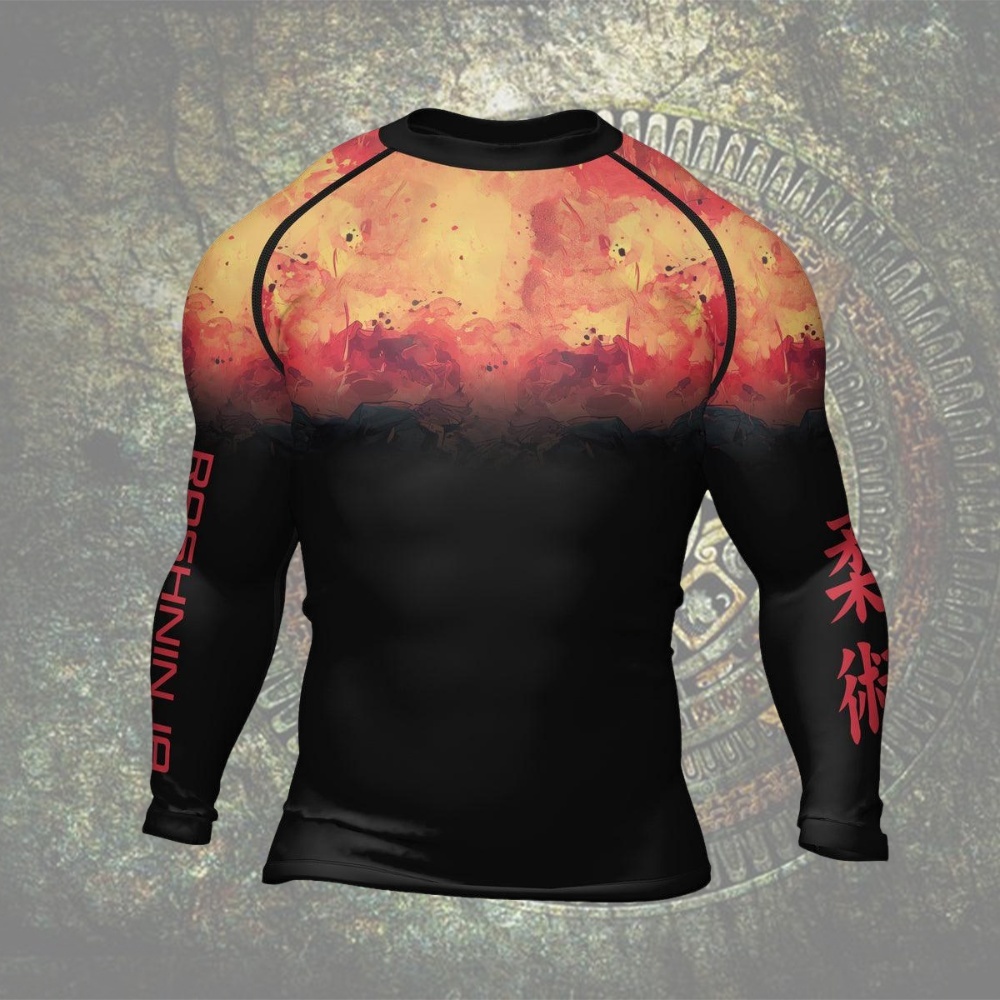 Techno Samurai Mens Long Sleeve Compression Shirt