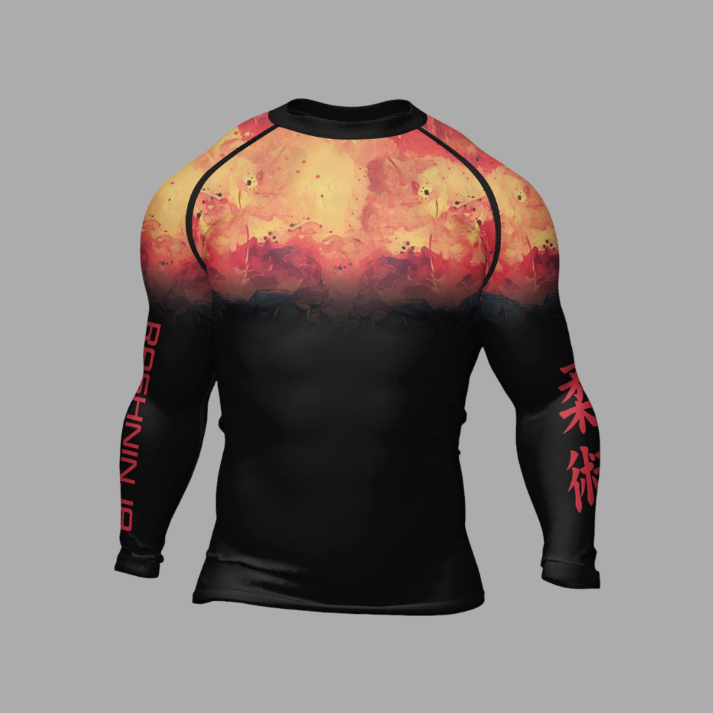 Techno Samurai Mens Long Sleeve Compression Shirt