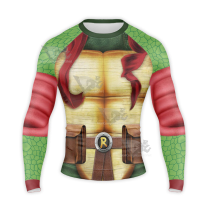Teenage Mutant Ninja Turtles Raphael Long Sleeve Compression Shirt