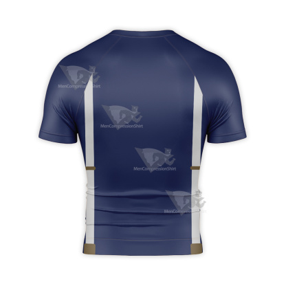 Tekken 2 King Blue Short Sleeve Compression Shirt