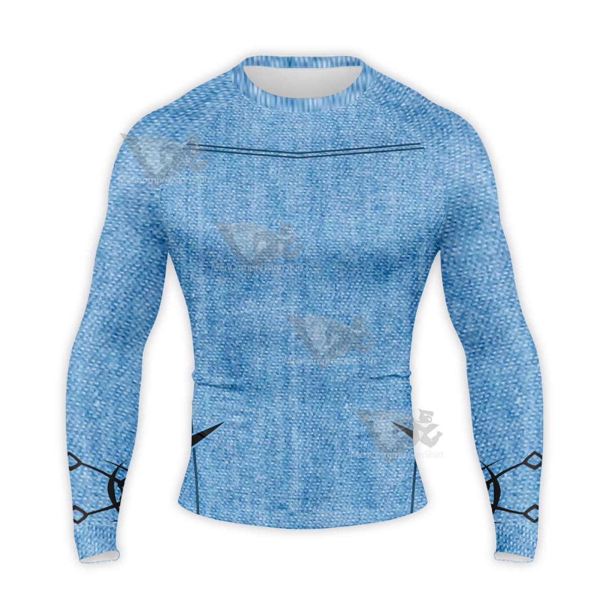 Tekken 7 Hwoarang Blue Coat Long Sleeve Compression Shirt
