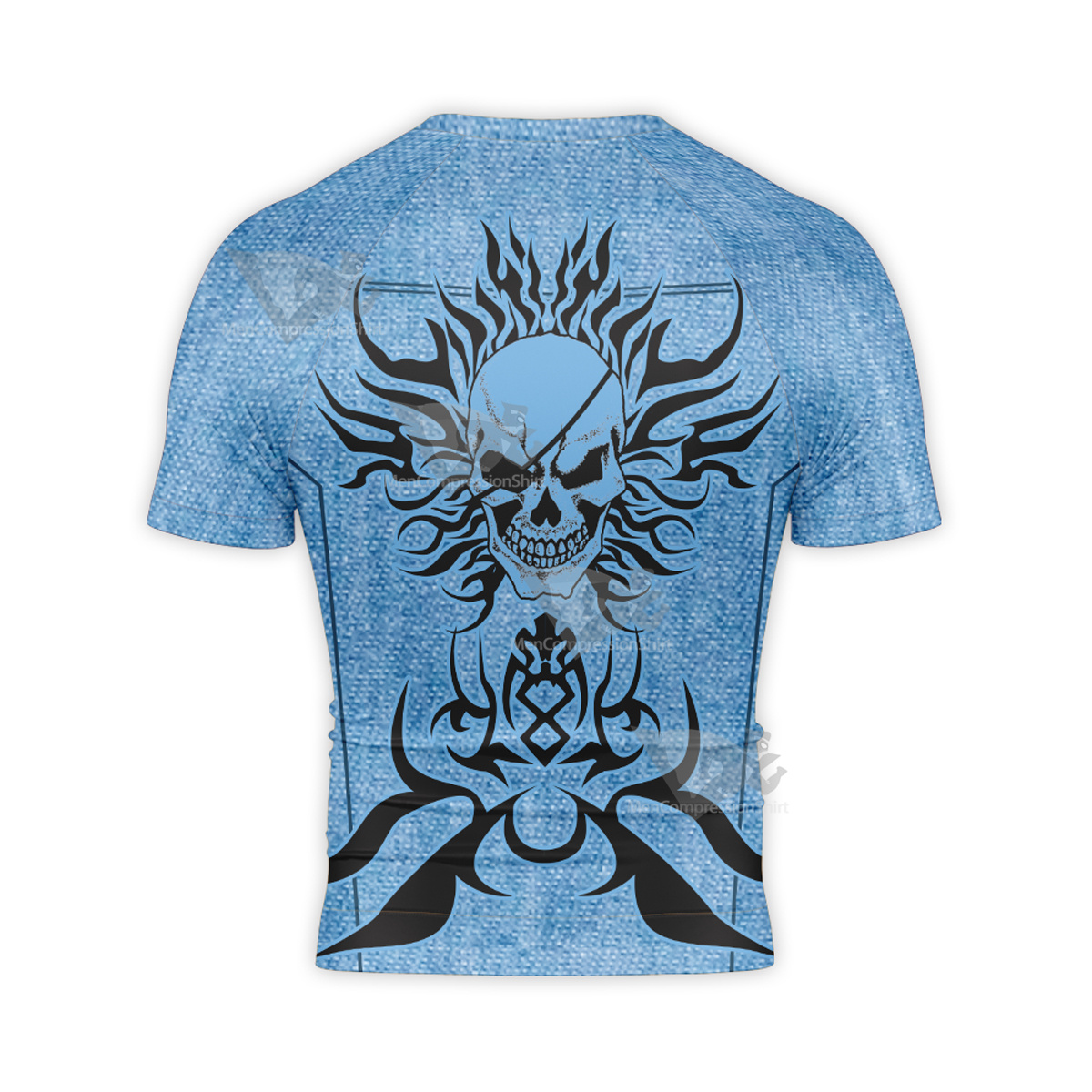 Tekken 7 Hwoarang Blue Coat Short Sleeve Compression Shirt