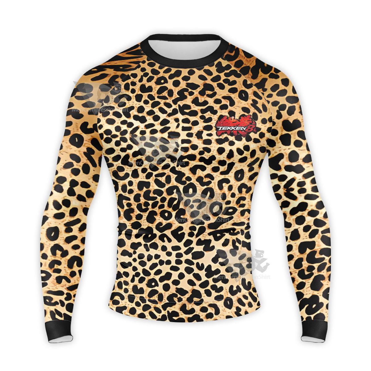 Tekken 8 King Leopard Print Long Sleeve Compression Shirt