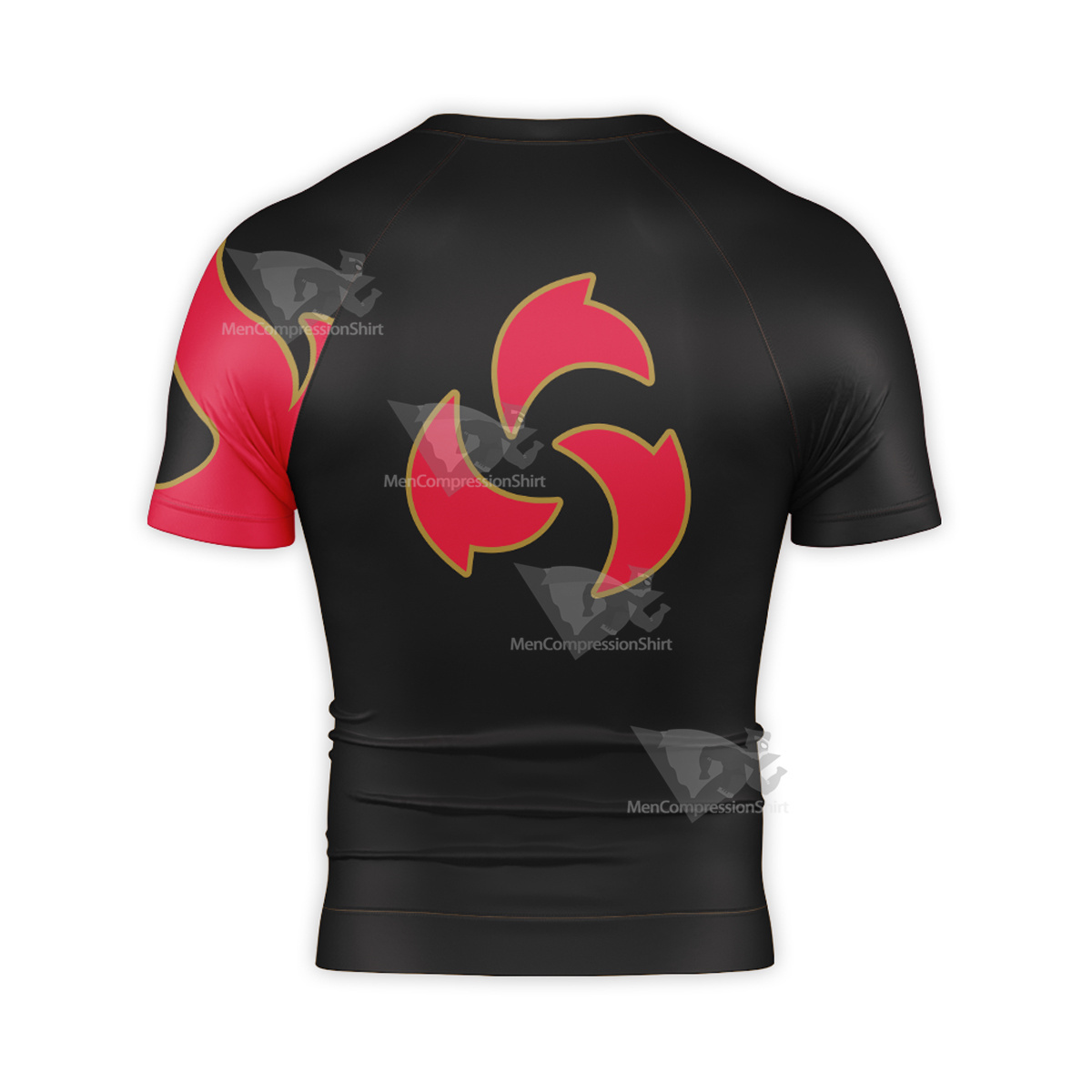 Tekken Kazama Jin Red Short Sleeve Compression Shirt