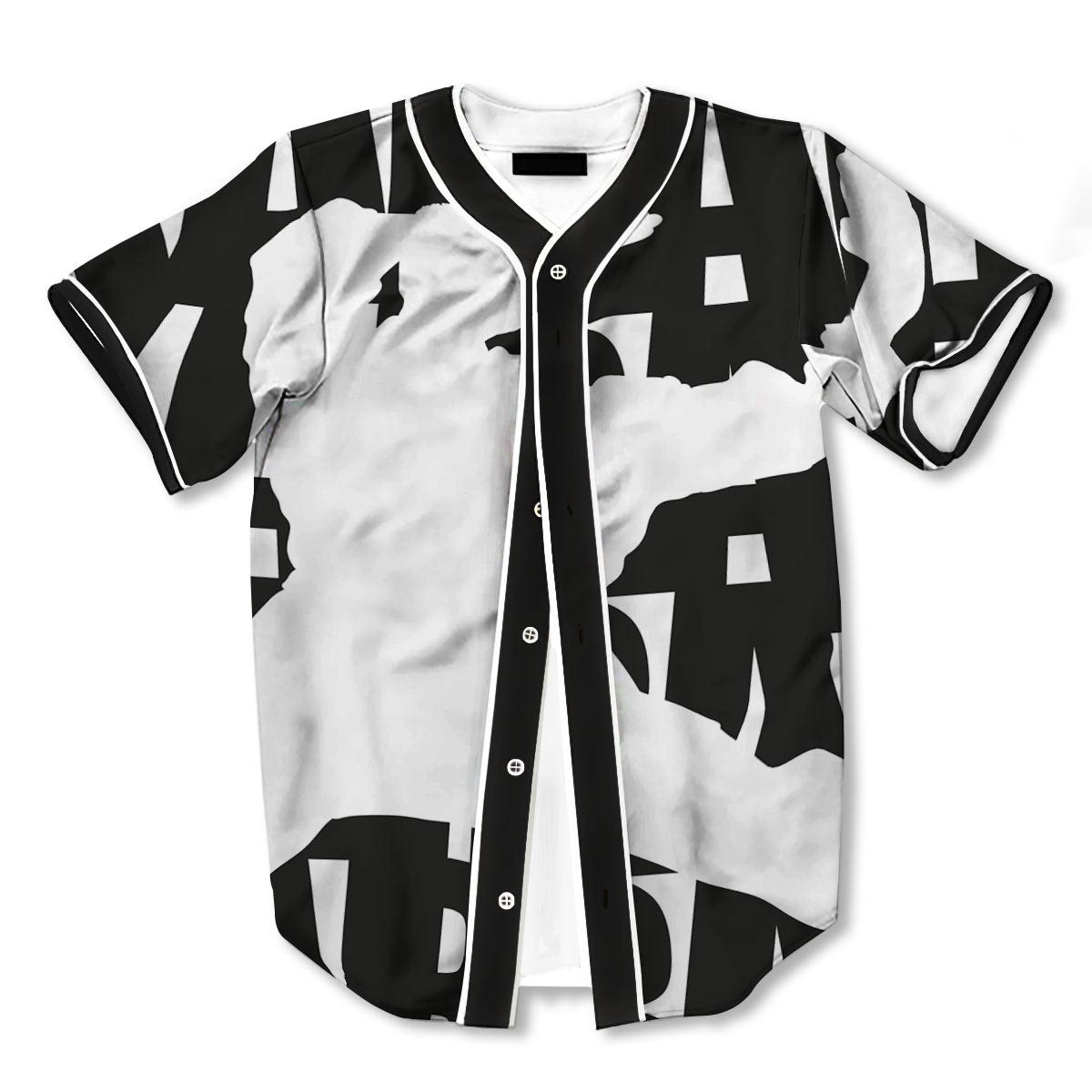 Text Karate 3d Print Full Size Baseball Jerseys