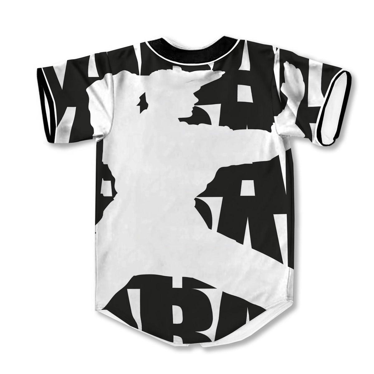Text Karate 3d Print Full Size Baseball Jerseys