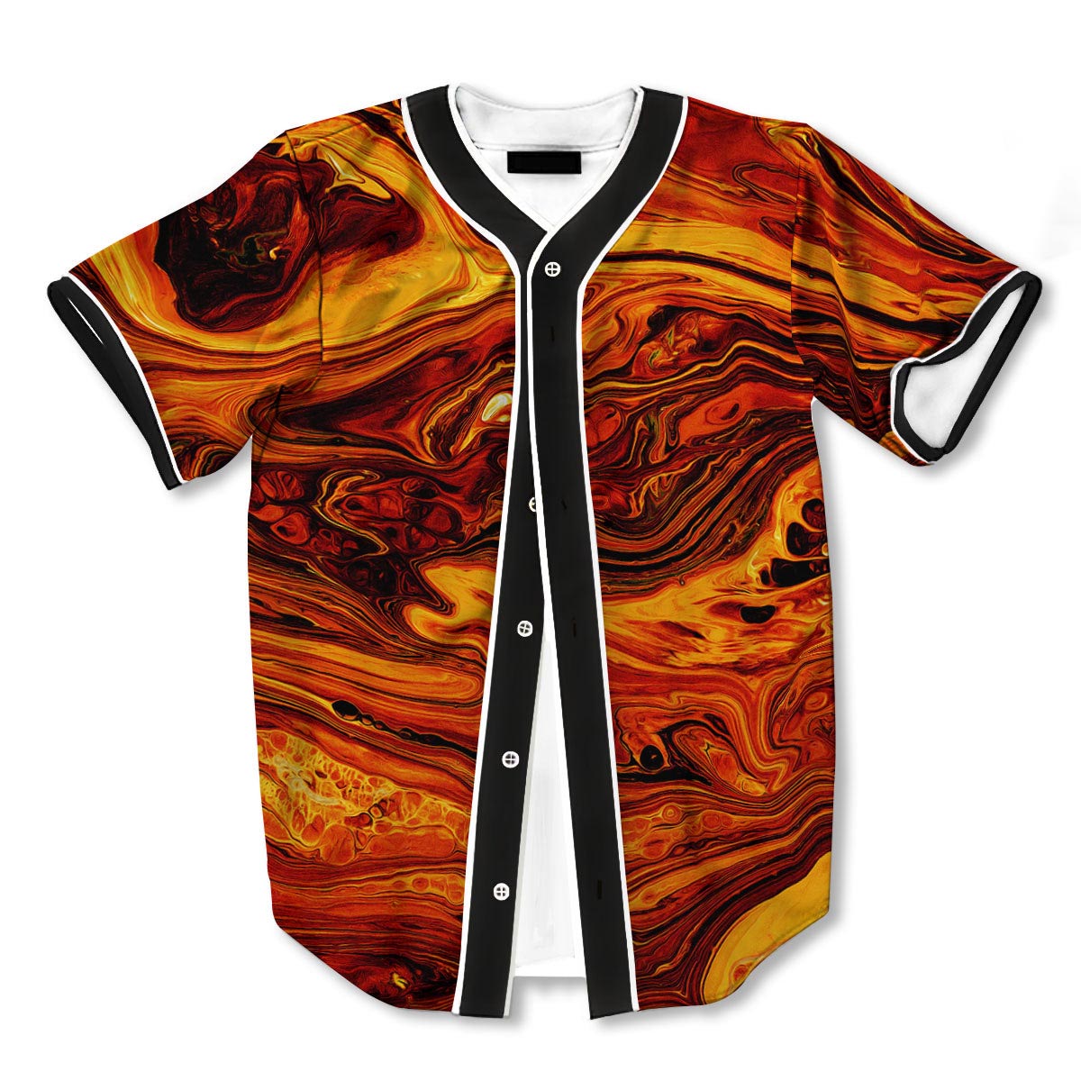 Texture Lava 3d Print Full Size Baseball Jerseys