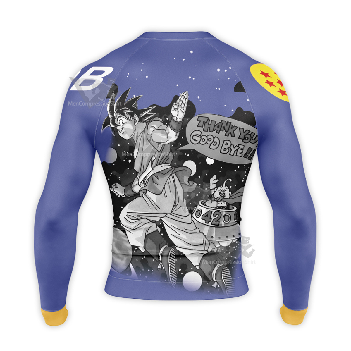 Thank You Goodbye Dragon Ball Universe Long Sleeve Compression Shirt
