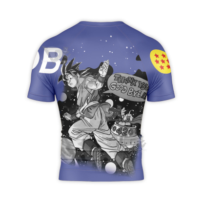 Thank You Goodbye Dragon Ball Universe Short Sleeve Compression Shirt