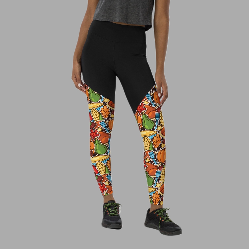 Thanksgiving Celebration Women Compression Legging