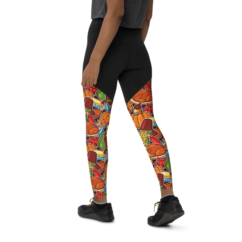 Thanksgiving Celebration Women Compression Legging