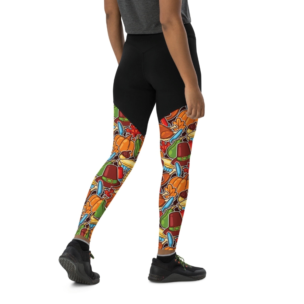 Thanksgiving Celebration Women Compression Legging