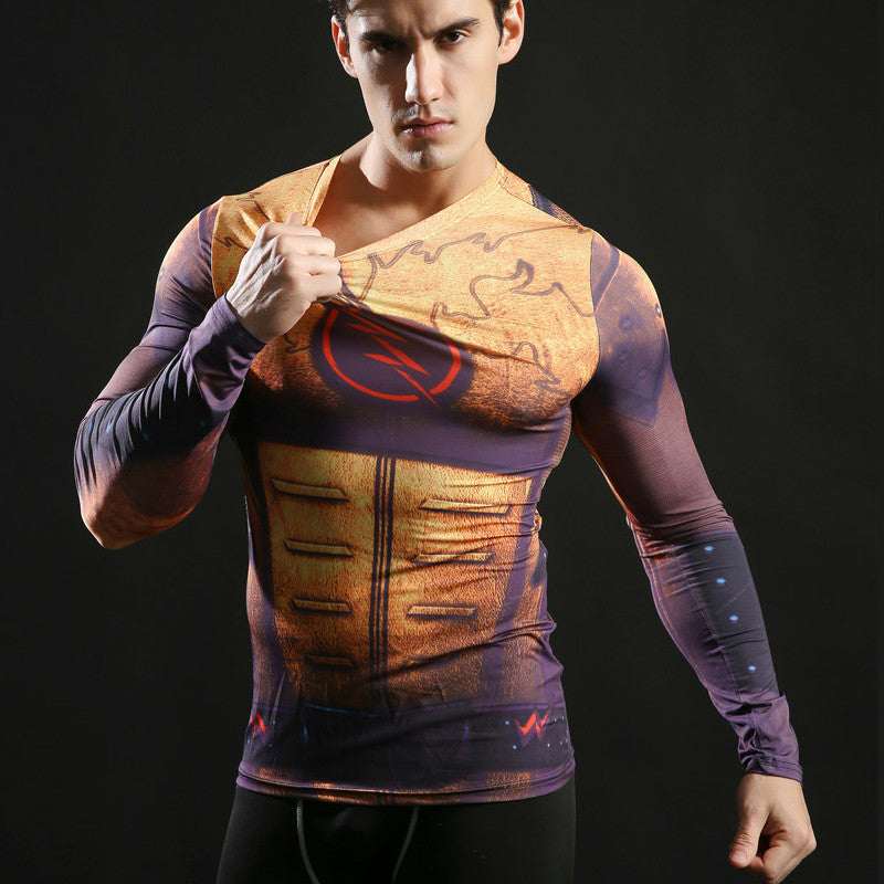 Thawne Man Long Sleeve Compression Shirts
