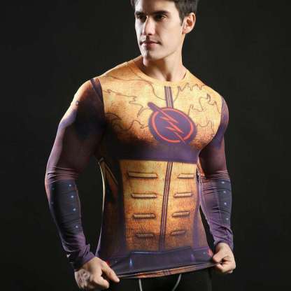 Thawne Man Long Sleeve Compression Shirts