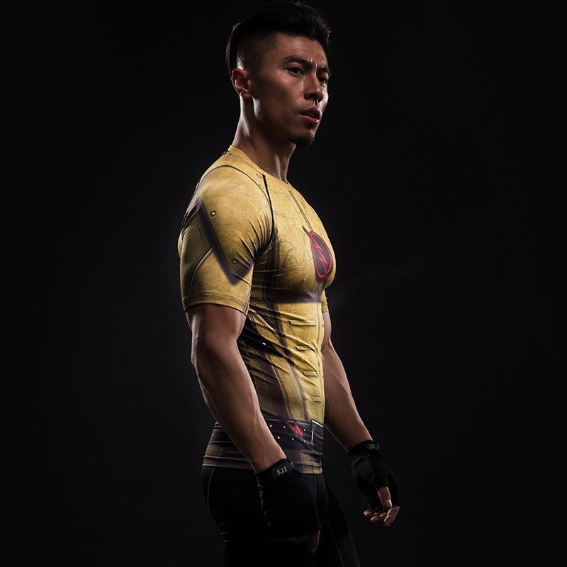 Thawne Short Sleeves Compression Shirt For Men