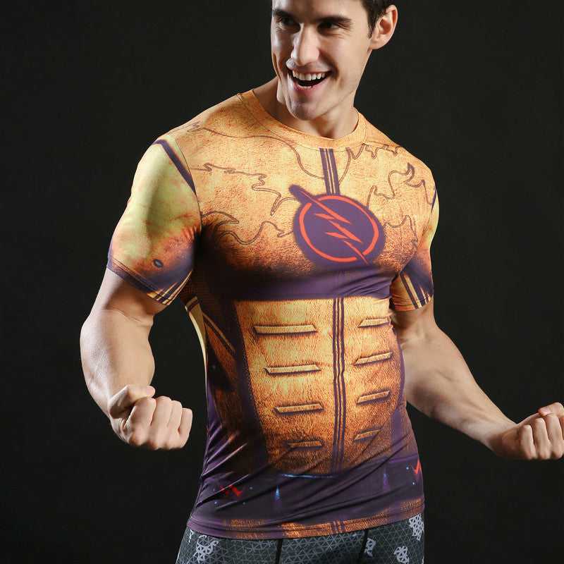 Thawne Short Sleeves Man Compression Shirt