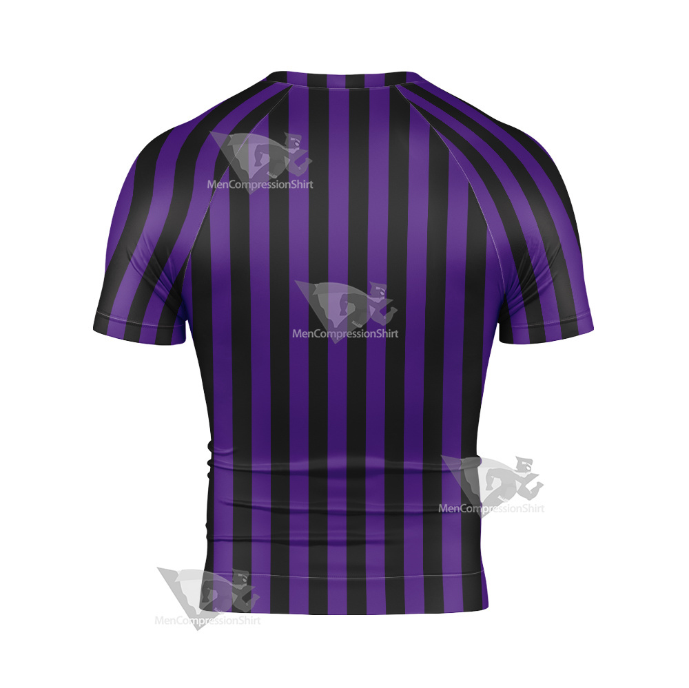 The Addams Family Nevermore Academy Short Sleeve Compression Shirt