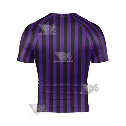 The Addams Family Nevermore Academy Short Sleeve Compression Shirt