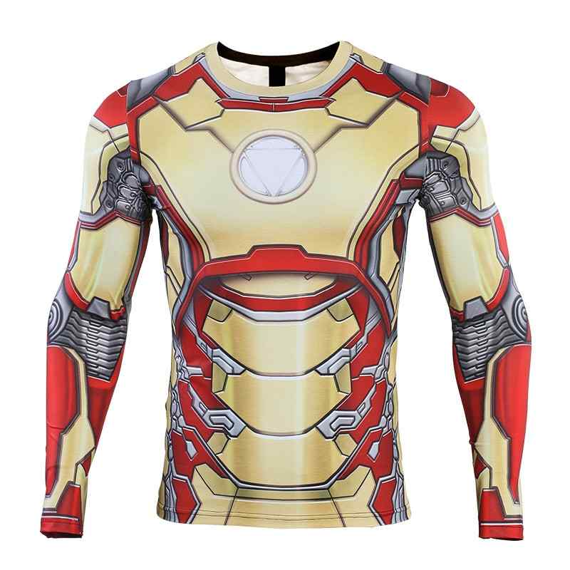 The Avengers 4 Tony Stark Mk-42 Long Sleeve Compression Shirt