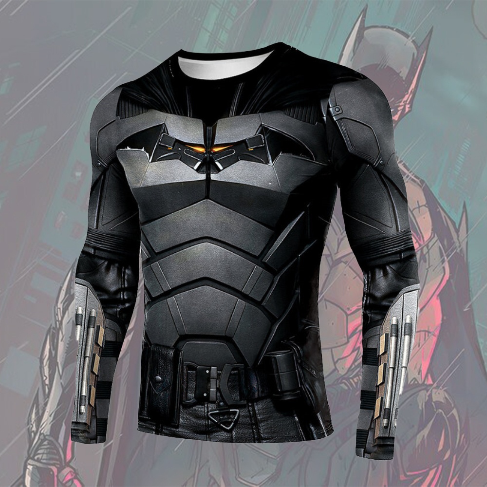 The Batman 2022 Long Sleeve Compression Shirt – MensCompressionShirt