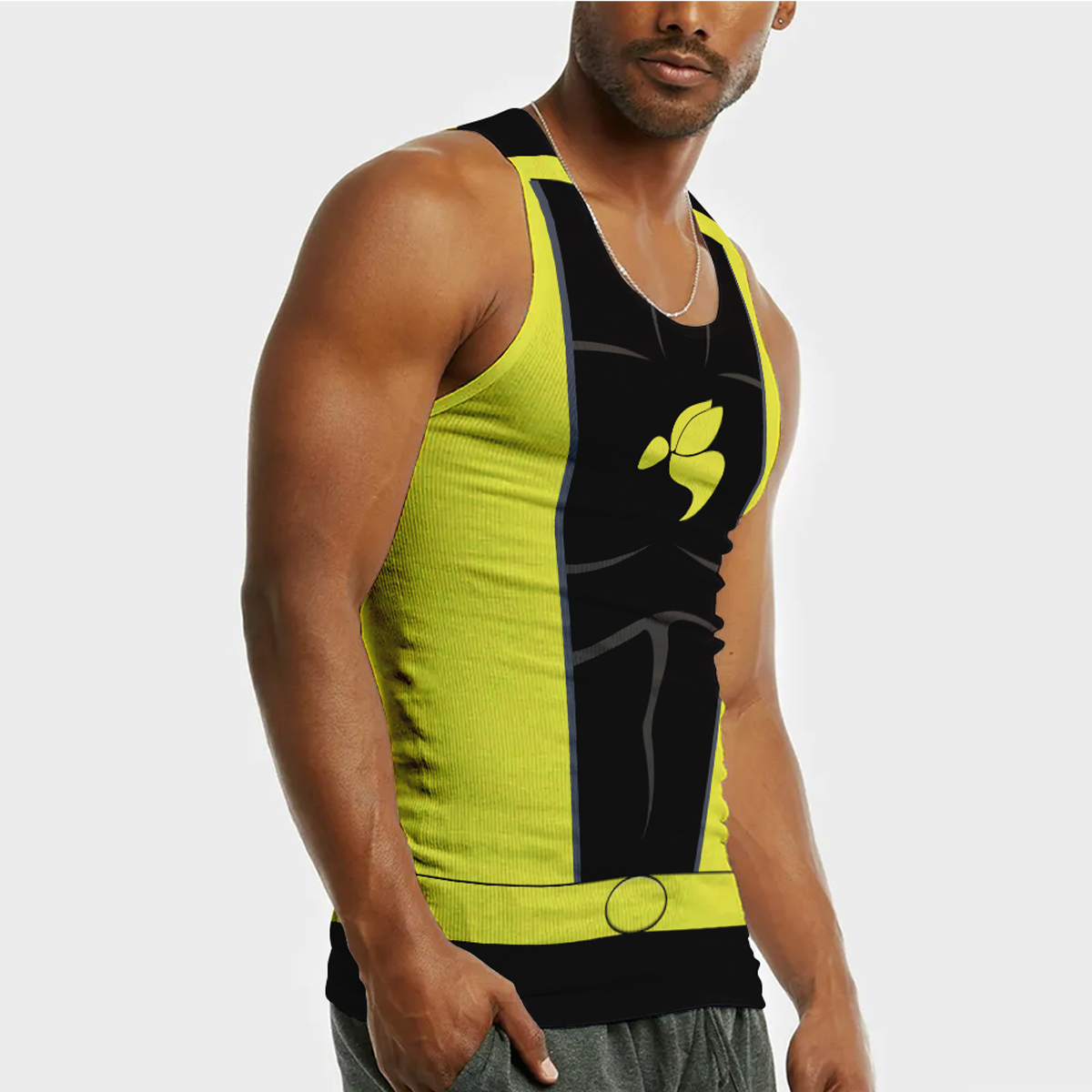 The Black Bee Yellowjacket Super Hero Sleeveless Compression Shirt
