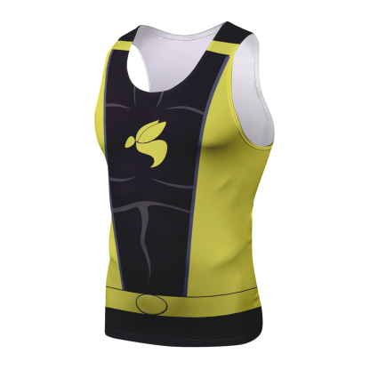 The Black Bee Yellowjacket Super Hero Sleeveless Compression Shirt