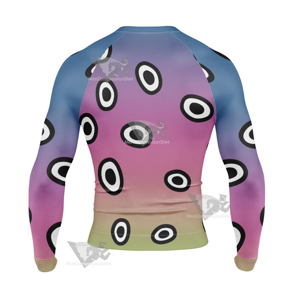 Dc The Changing Man Black Circle Cosplay Long Sleeve Compression Shirt