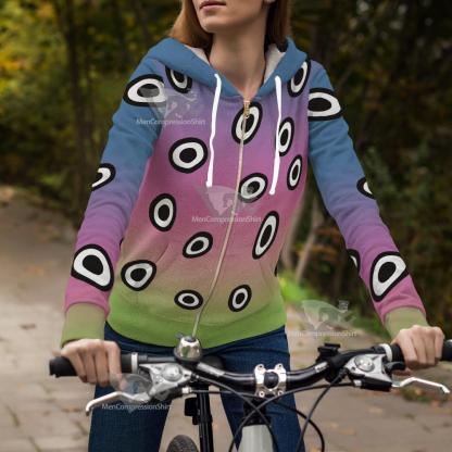 Dc The Changing Man Black Circle Cosplay Zip Up Hoodie