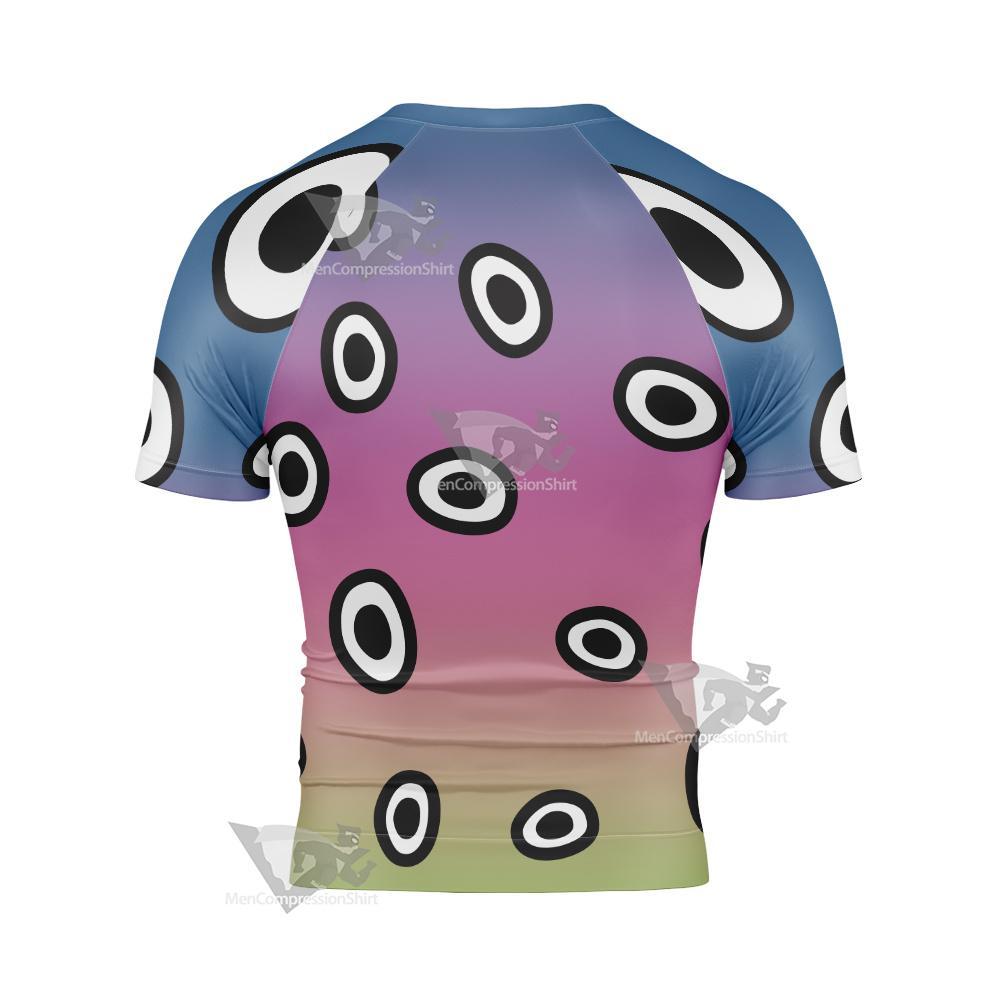 Dc The Changing Man Black Circle Short Sleeve Compression Shirt