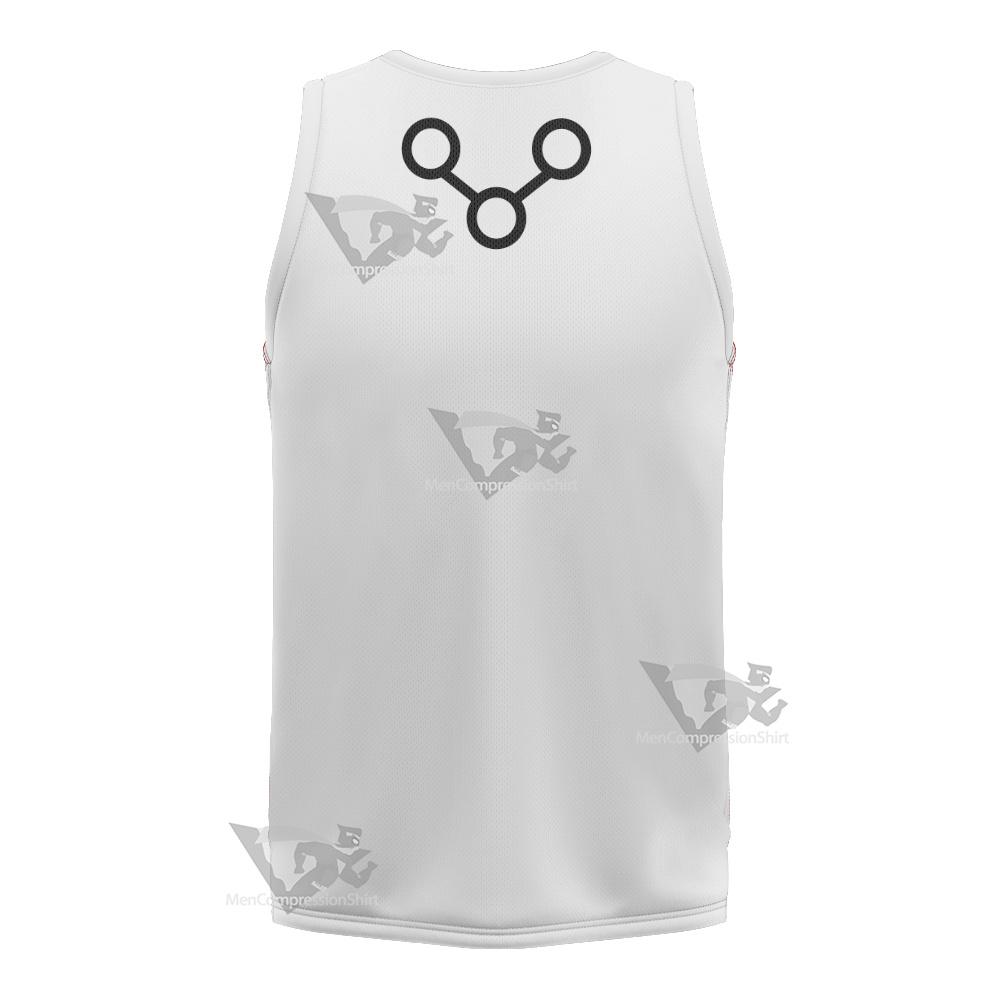 Dc The Changing Man White Cosplay Basketball Jersey