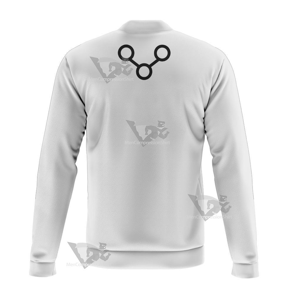 Dc The Changing Man White Cosplay Bomber Jacket