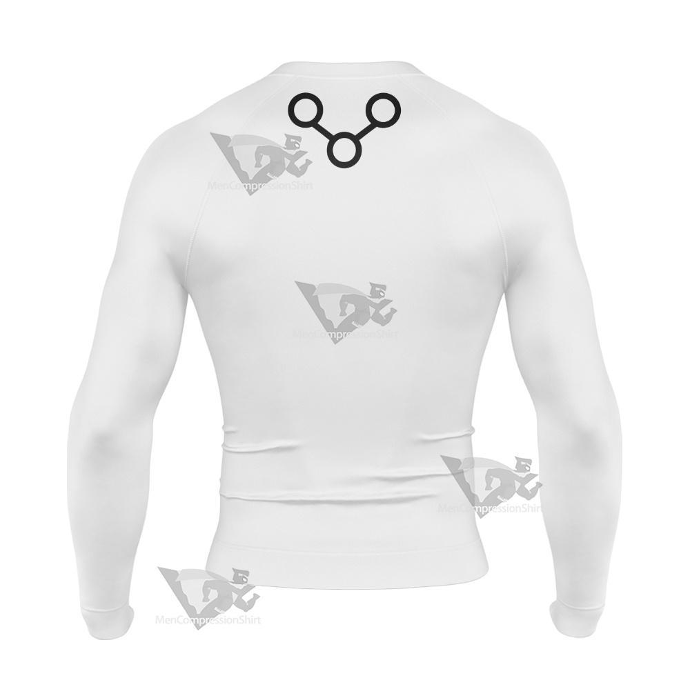 Dc The Changing Man White Cosplay Long Sleeve Compression Shirt