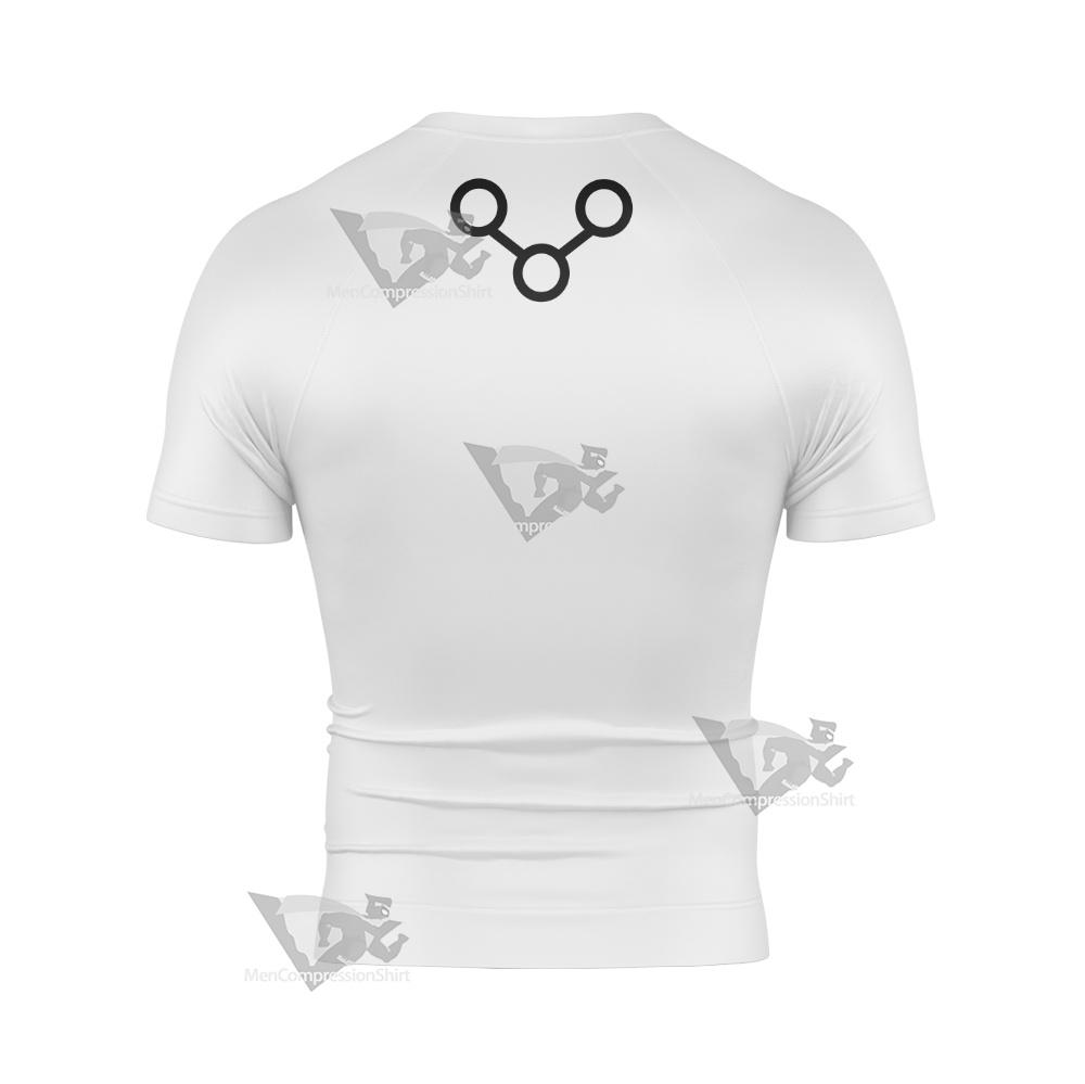 Dc The Changing Man White Cosplay Short Sleeve Compression Shirt