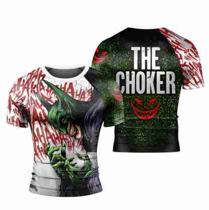 The Choker Horror Halloween Mens Short Sleeve Rash Guard