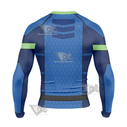 The Deep Fontaine Nekton Green Cosplay Long Sleeve Compression Shirt