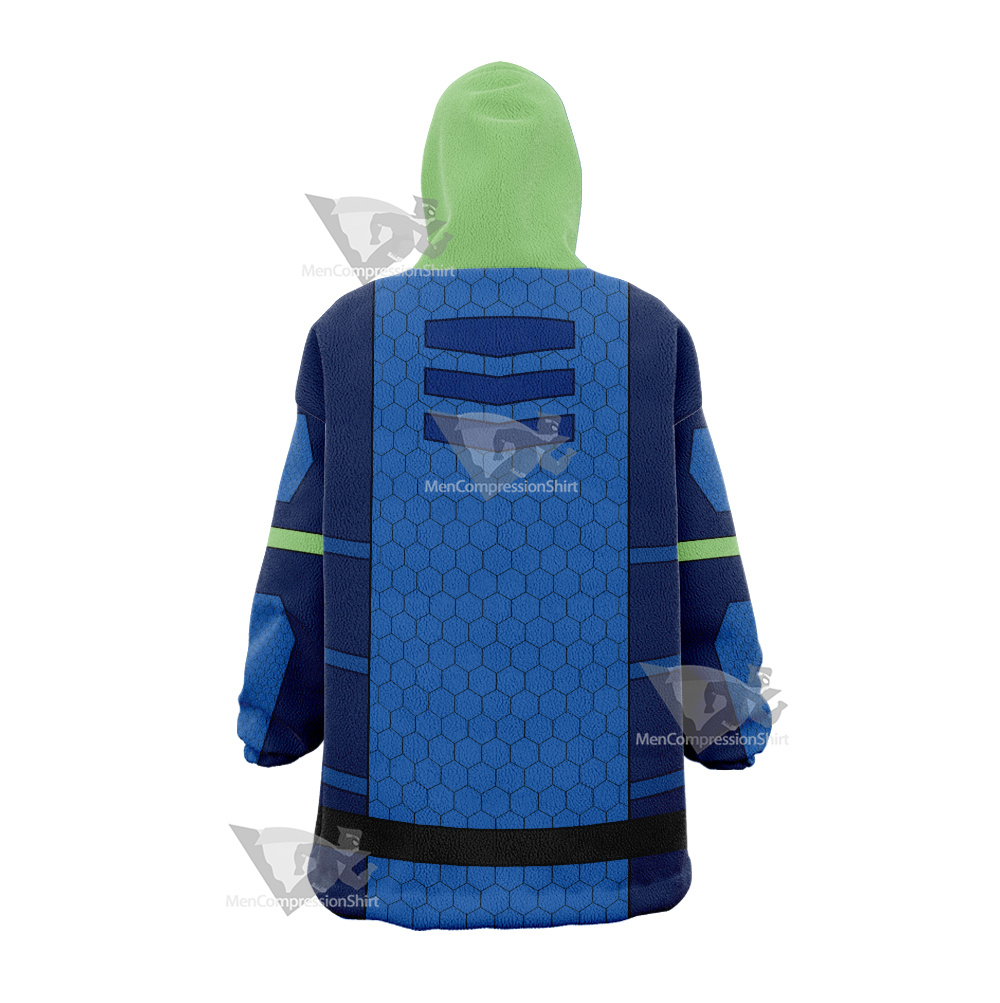 The Deep Fontaine Nekton Green Cosplay Snug Oversized Blanket Hoodie
