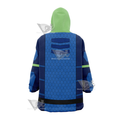The Deep Fontaine Nekton Green Cosplay Snug Oversized Blanket Hoodie