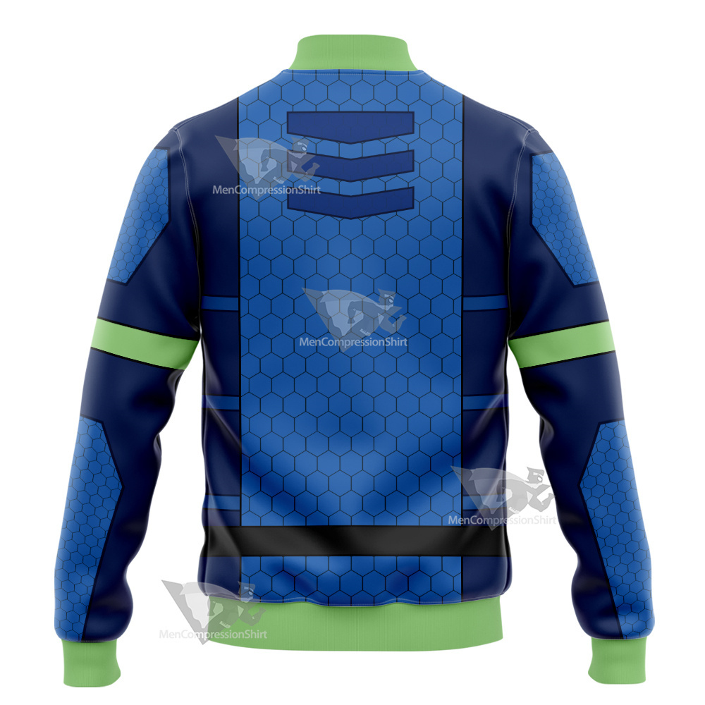 The Deep Fontaine Nekton Green Cosplay Varsity Jacket