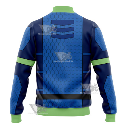 The Deep Fontaine Nekton Green Cosplay Varsity Jacket