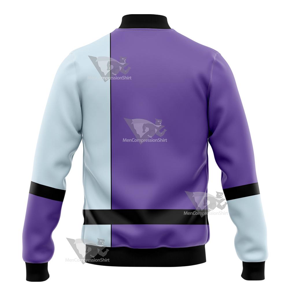 Dc The Elongated Man Purple Cosplay Varsity Jacket