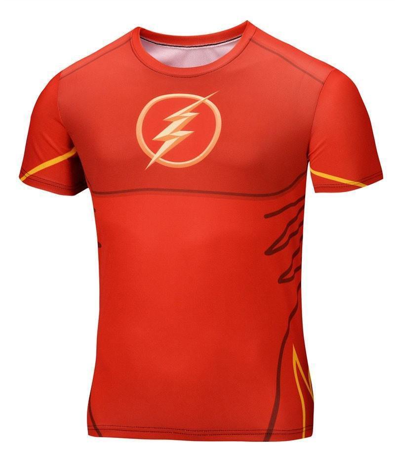 The Flash Animated Short Sleeve Compression Rash Guard