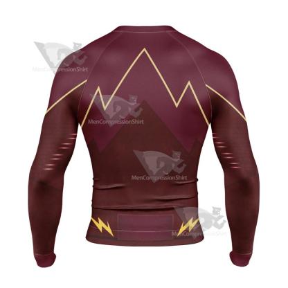 Dc The Flash Bartholomew Henry Barry Allen Long Sleeve Compression Shirt