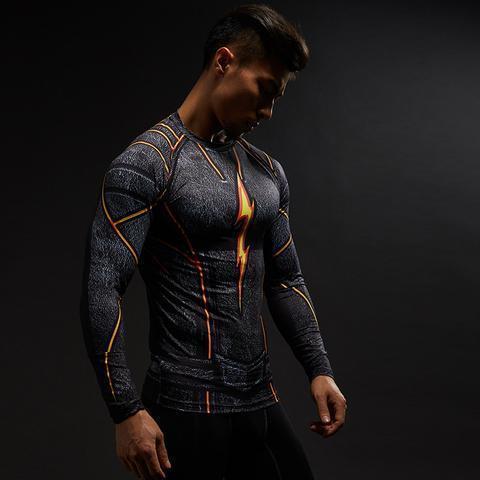 The Flash Dark Compression Long Sleeve Rashguard